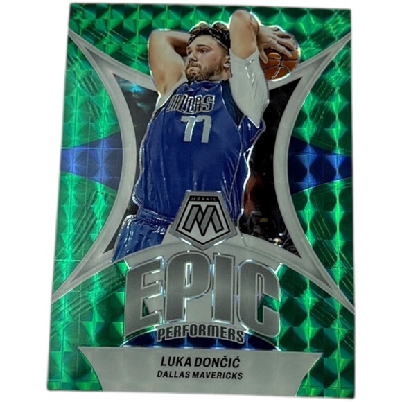 2023 2024 Panini Prizm Mosaic Epic Performers Luka Doncic Dallas Mavericks No 9 - Picture 1 of 2